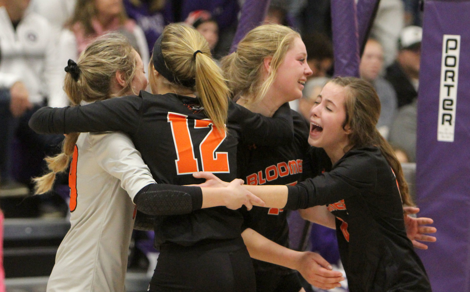 Bloomer volleyball at Mosinee 11-2-19